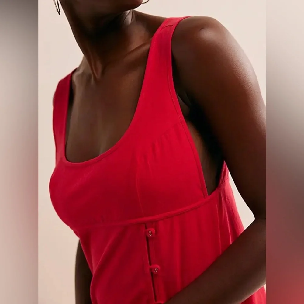 FREE PEOPLE Vivian Mini - Barbados Cherry Combo NWOT size L - Picture 3 of 3
